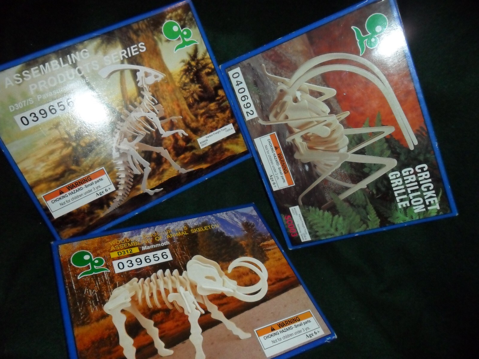 IQ Assembling Products Series Wooden - 3 Models Lot