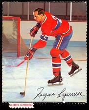 1966-67 General Mills Action Photo Pic Tips Jacques Laperriere Clearing the Puck
