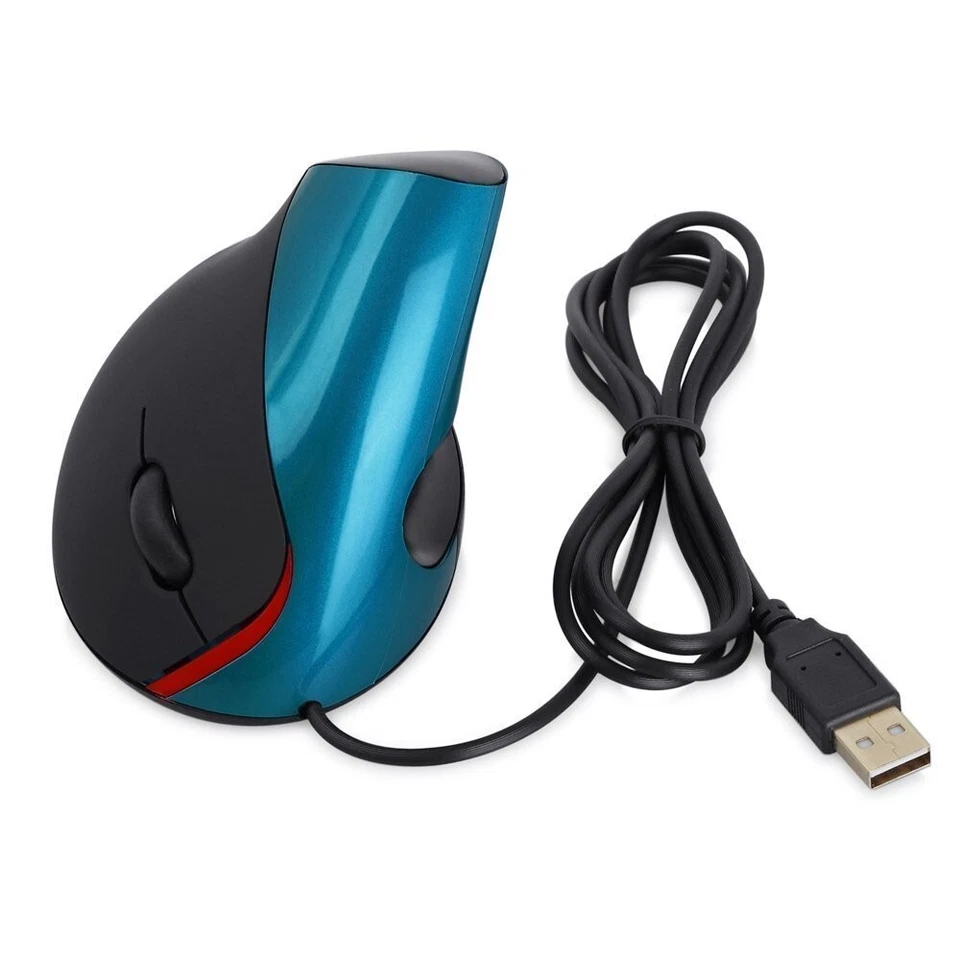 ECOiNVA Wired Vertical Mouse Laptop Computer Mice with Forward Backward Shortcut - Image 4 of 4