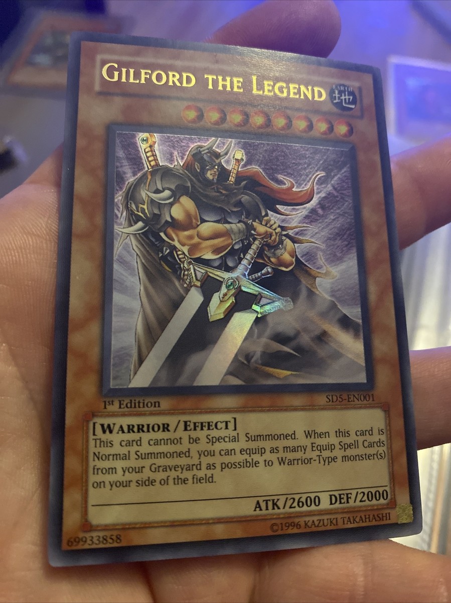 Yugioh GILFORD THE LEGEND SD5-EN001 1st Edition - Ultra Rare Holo