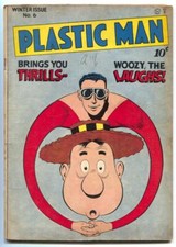 Plastic Man 6 1947 - Quality -VG - Comic Book