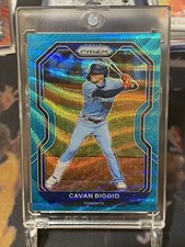 2021 Panini Prizm Cavan Biggio Light Blue Wave Prizm Tier II No. 155 Bluejays