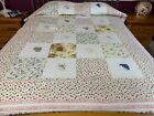 Twin size Applique and patchwork quilt #w-002