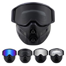 Motocross Goggles with Modular Face Mask Motorcycle Glasses for Dirt Bike ATV MX