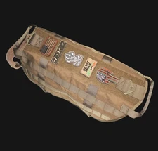 TACTICAL DOG VEST HARNESS CANINE MOLLE HUNTING TRAINING MILITARY PATCH TAN