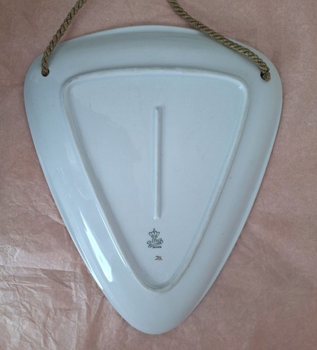 Alka Kunst 50er Porzellan Wandteller, 26 cm, handbemalt mit Spanien Motiv - Bild 2 von 4