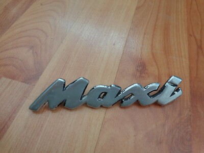 VINTAGE AUSTIN MAXI EMBLEM SCHRIFT AUTO CHROM ABZEICHEN ORNAMENT