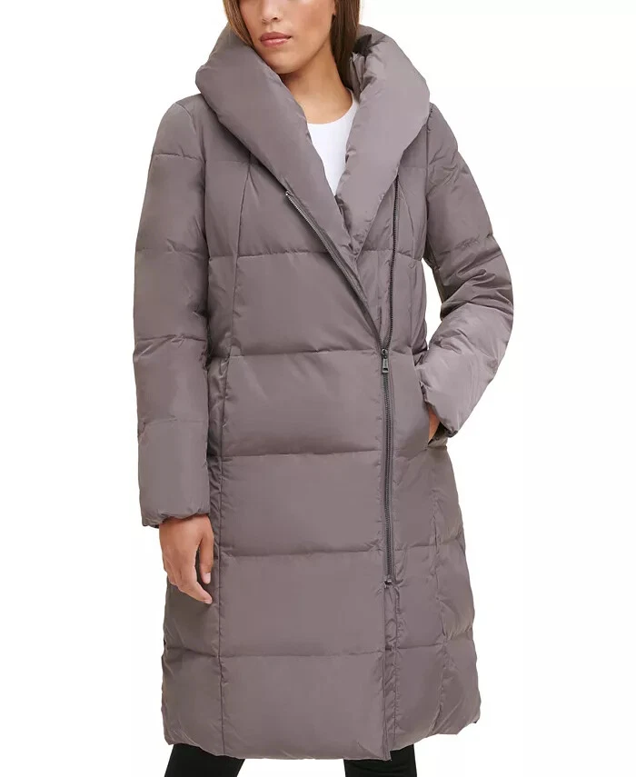 Asymmetrical down hotsell coat