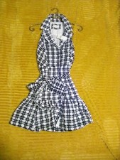 Maeve By Anthropologie Plaid Mini Sleeveless Garden Party Dress Size 4
