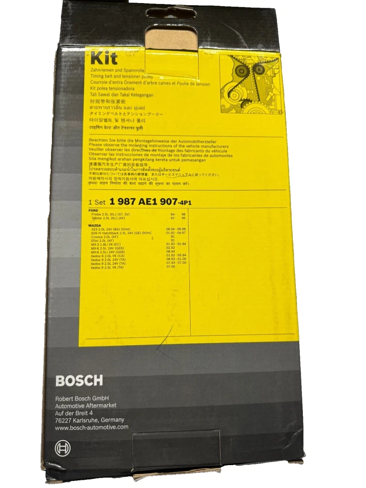 KIT POLEA TENSORA CORREA DISTRIBUCIÓN BOSCH BTK94000S para MAZDA 3 para FORD TELSTAR Foto 2 de 2