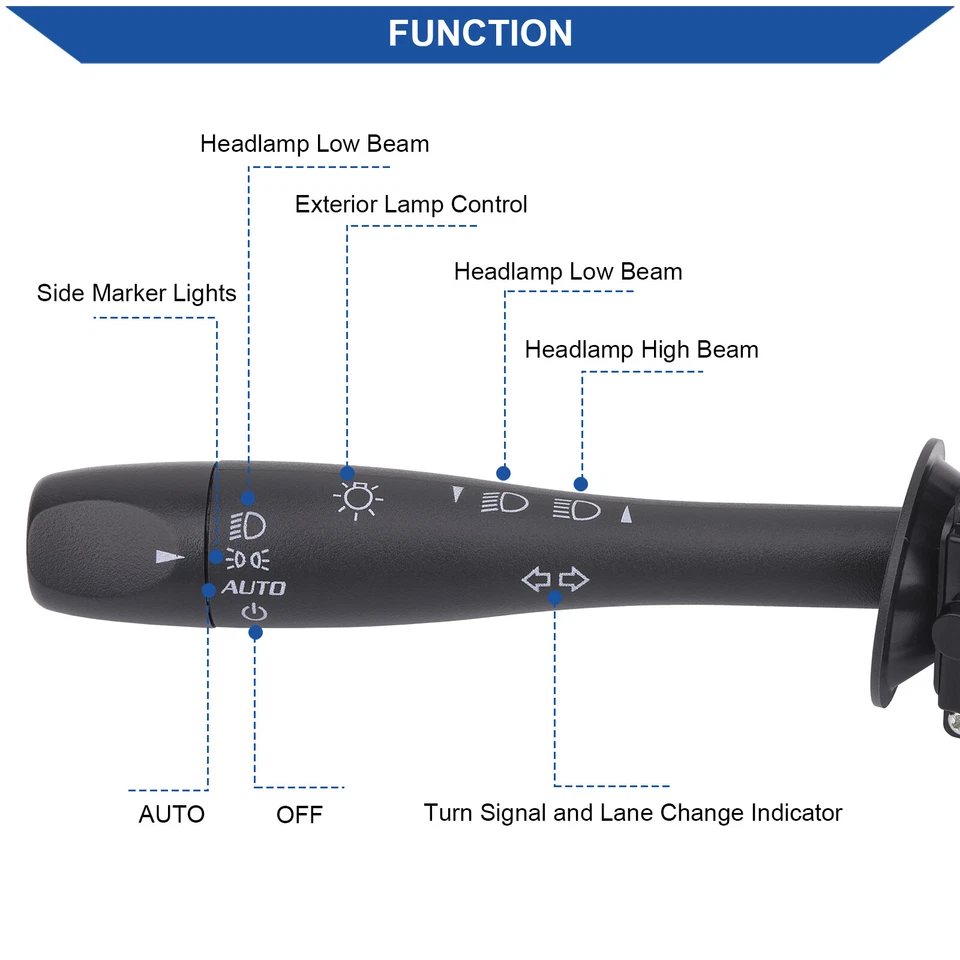 Multi-function Turn Signal Switch for 04-12 Chevy Malibu Pontiac G6 Saturn Aura Foto 3 de 4