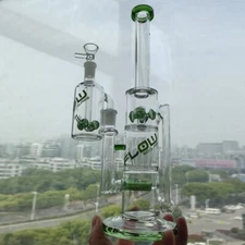 Recycler FLOW Glass Water Pipe Hookah Bong Sprinkle Inline Perc Ashcatcher Rig