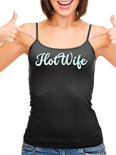 Knaughty Knickers HotWife Life Shared Lifestyle Hot Wife Black Camisole Tank Top - Picture 1 of 11