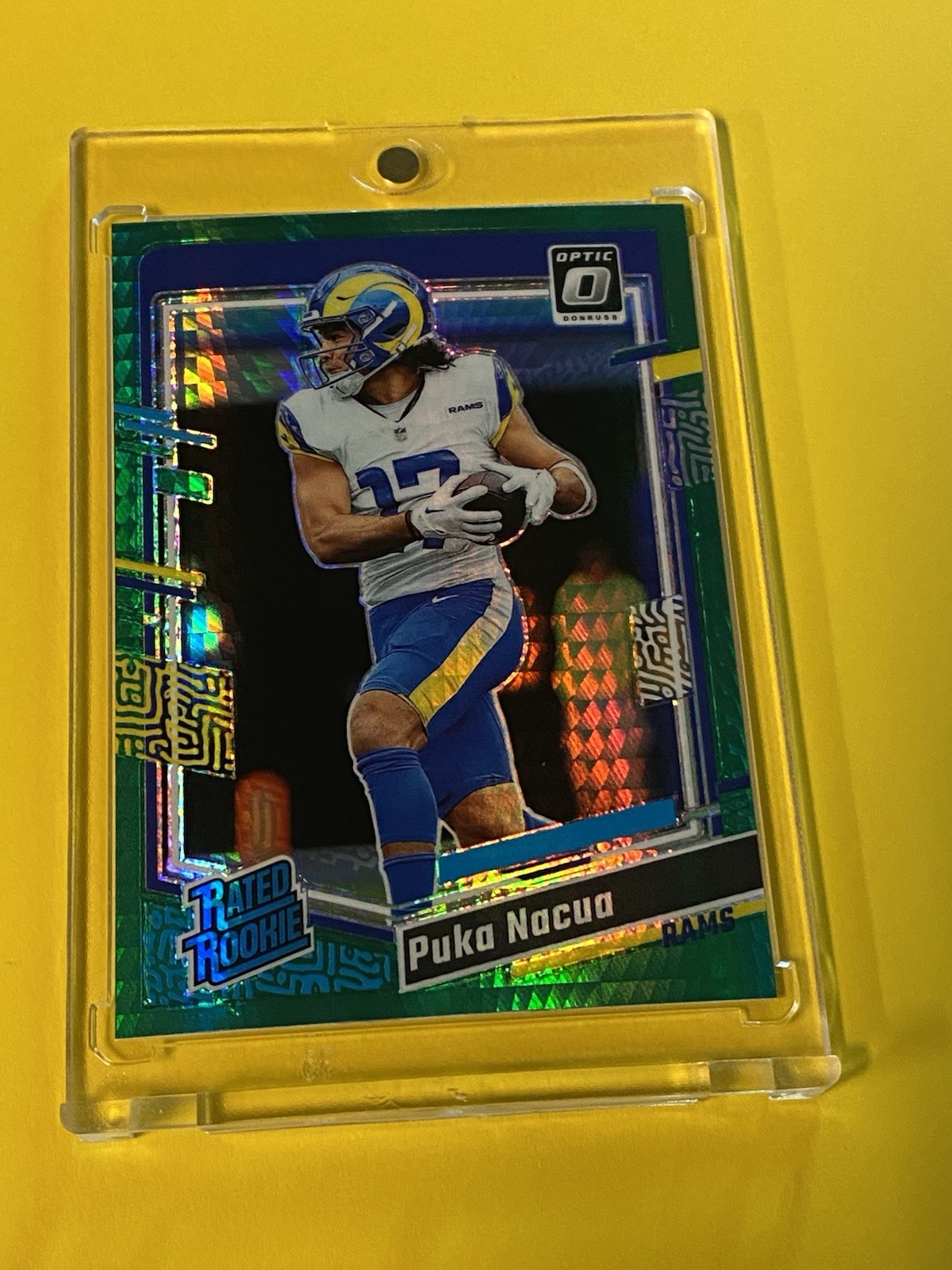 2023 Panini Donruss Optic - Rated Rookie Puka Nacua #238 Green Hyper Prizm (RC)