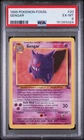 1999 POKEMON FOSSIL #20 GENGAR WOTC EX-MT PSA 6