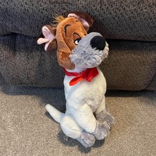 Disney Oliver and Company Dodger Exclusive Red Bandana Plush 14" Tall
