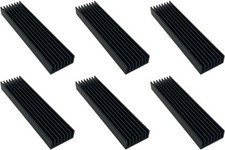 6pk Easycargo 100mm Heatsink Black Aluminium Radiator LED Amplifier