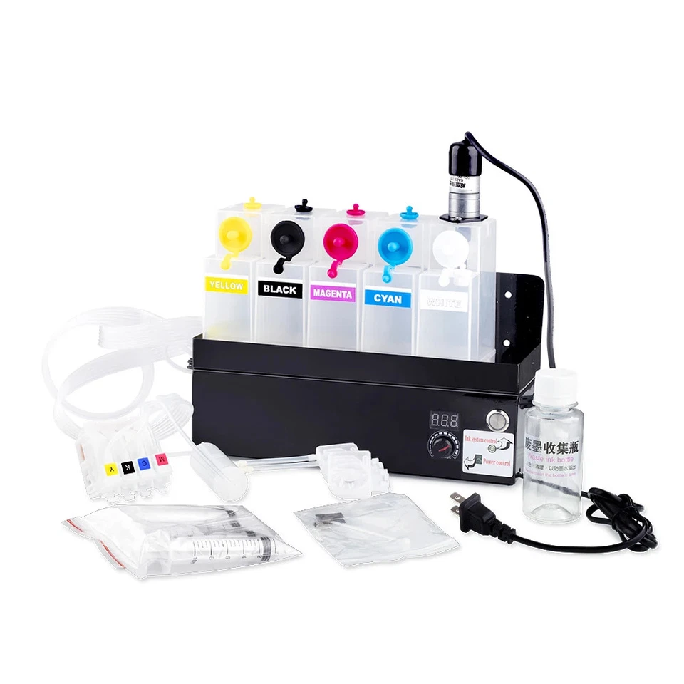 5Color DTF Continuous Ink Supply System CISS for Epson L1800 L805 1390 1400 1410 - Image 2 of 4