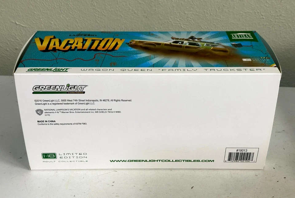 GREENLIGHT ARTISAN 1:18 WAGON QUEEN FAMILY TRUCKSTER NATIONAL LAMPOONS BOX ONLY - Image 4 of 4