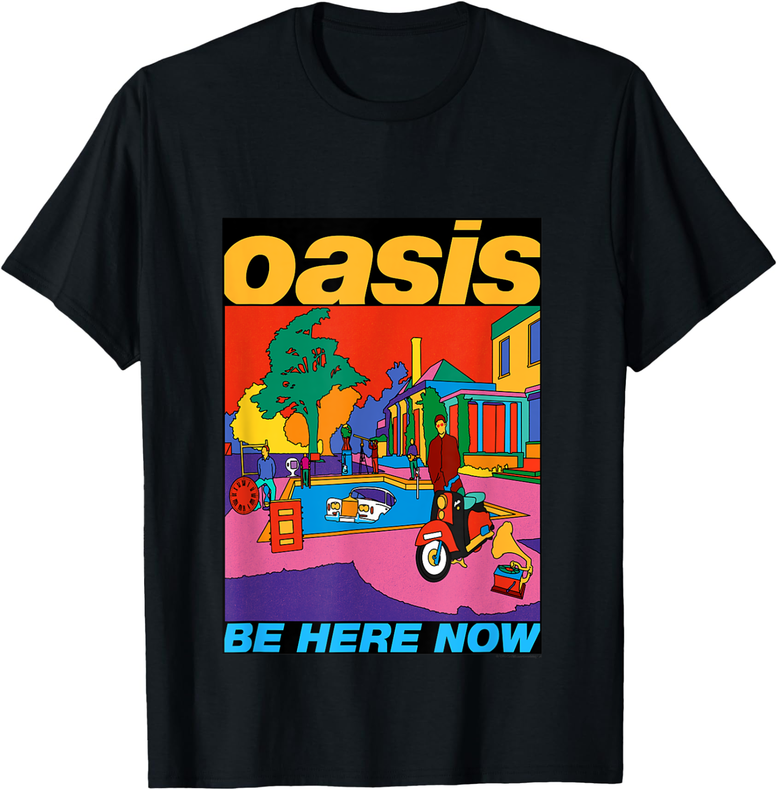 Oasis Band T-Shirt Be Here Now Colorful Fan Gift Rock Tee