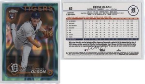 2024 Topps Chrome Aqua Lava Refractor /199 Reese Olson #40 Rookie RC