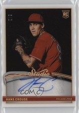 2022 Chronicles Studio Black Signatures Holo Gold 3/3 Hans Crouse Auto 17ok