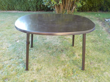 Kettler Outdoor Tisch oval Gartenmöbel wetterfest braun Original 80er/90er Jahre