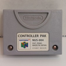 Nintendo 64 N64 Controller Pak Memory Card NUS-004 Tested Working OEM