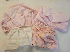 Bundle 4 Circo Pink Nursery Set: Changing Pad Covers  Toddler Fitted Sheets