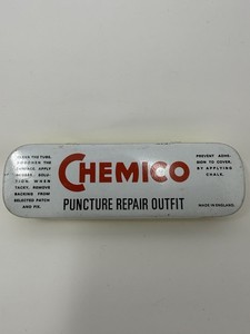 Vintage Chemico Puncture Repair Outfit Tin Bicycle Tire Patch Kit MadeIn England