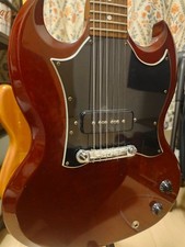 Gibson SG Junior E-Gitarre 2006 Heritage Cherry Kopfplatte repariert