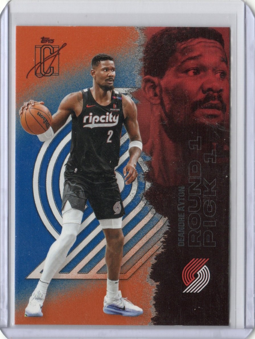 2025-26 Topps Signature Class #22 Deandre Ayton Blue & Orange