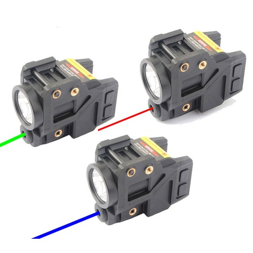 Flashlight Green/Red/Blue Laser Sight Combo For Glock 17 19 Taurus G2C G3C Rifle - Foto 1 di 15