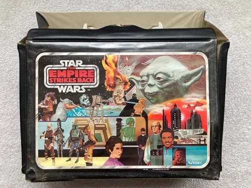 Vintage 1980 Star Wars Empire Strikes Back Vinyl Carrying Case &10 Figures