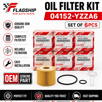 Genuine OEM Toyota Lexus Oil Filters 04152-YZZA6 Corolla Prius CT200h Pack of 6