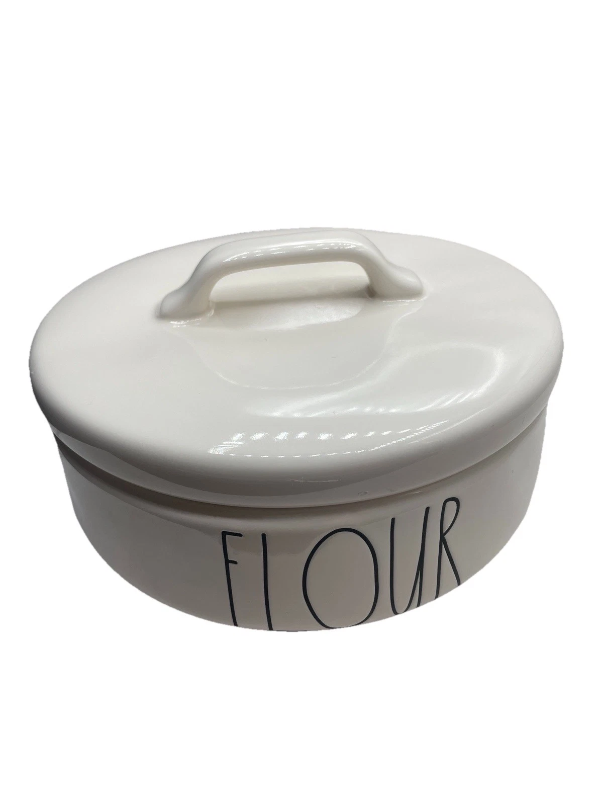 Rae Dunn “FLOUR” Ceramic Canister Bowl with Lid – Artisan Collection by Magenta