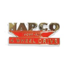 1957-1959 Napco Front Fender Or Hood Side Emblem Chevroletgmc Pickup Truck Pair