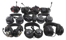 Lot of 10 Wired Different Brands Headphones - Free Shipping.