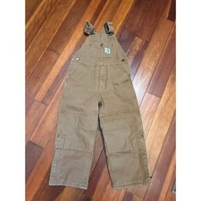 Carhartt Insulated Duck Washed Bib Overalls Classic Workwear Size 5 Kid's