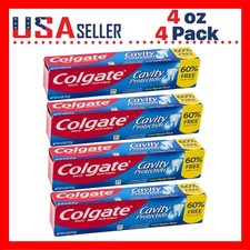 Colgate Triple Action Toothpaste 4oz x 4 Pack Whitening Fresh Breath Cavity