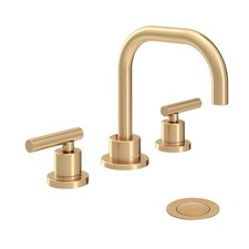 Symmons Dia Widespread Two-Handle Bathroom Faucet with Push Pop Drain Assembl...