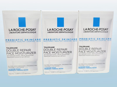 LA ROCHE POSAY TOLERIANE DOUBLE REPAIR FACE MOISTURIZER 3.38 OZ EXP: 2028 3PCS.
