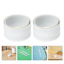 20 Pcs White Silicone Slap Bracelets Blank Wristbands For