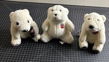VTG BEAUTIFUL, ONE 1995,TWO 1993 Coca-Cola Polar Bears!!