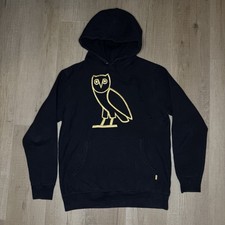 Mens October  s Very Own OVO OG Owl Hoodie Pullover Drake Black Gold Heavy Sz M