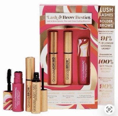 Grande Cosmetics LASH & BROW BESTIES Set ~ Serums & Mascara ~ NIB ~ $55 MSRP