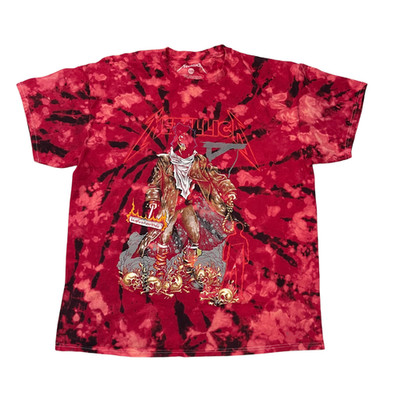 METALLICA Unforgiven Reverse-Dye T-Shirt - Blended Graphic - Oversized - Sz L/XL