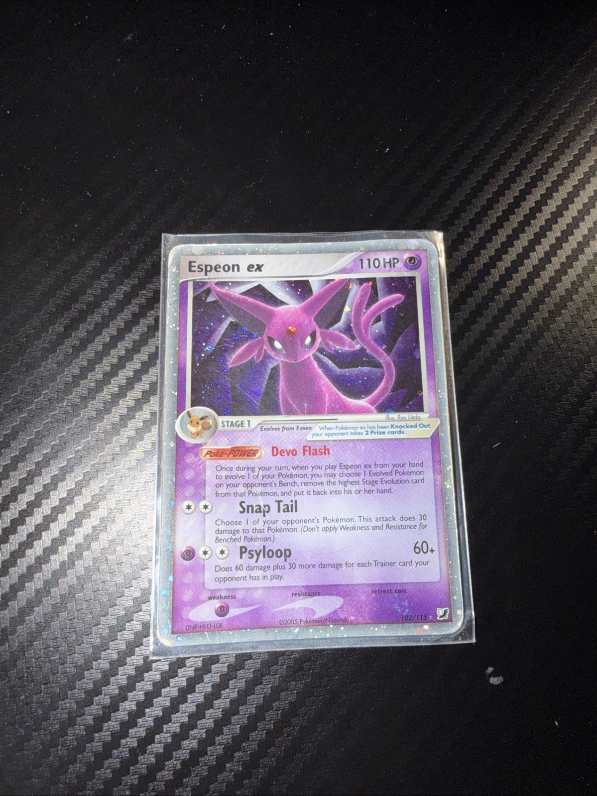 2005 Pokemon Unseen Forces Espeon ex 102/115 LP Foil