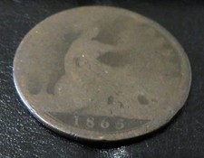 1865 Victoria Bunhead Penny.  #381