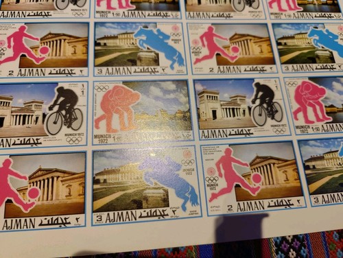 4 Sheets/93 Stamps + Poster Sheet Ajman/Fujeira OLYMPICS Perfect Unused - Picture 16 of 17